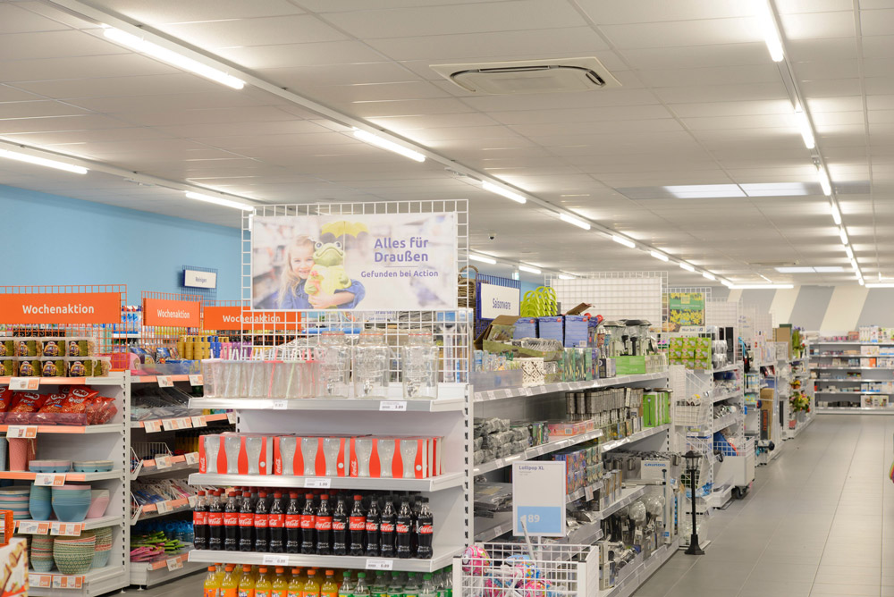 Action store Cloppenburg with AC cassette units