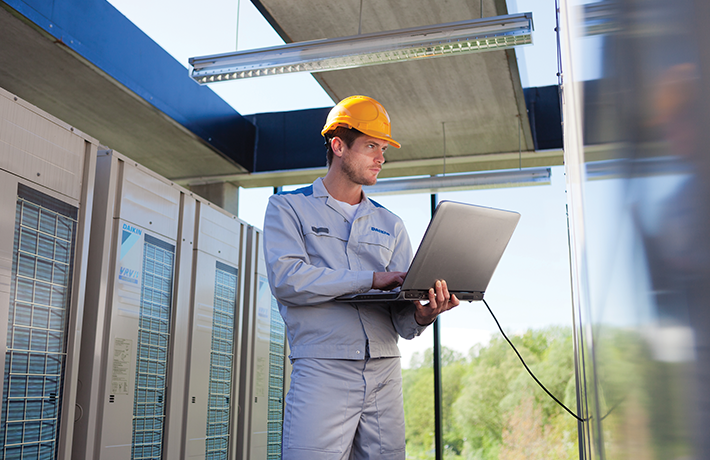 إعادة استخدام الأنابيب والأسلاك الموجودة في المكاتب والمباني الكبيرة