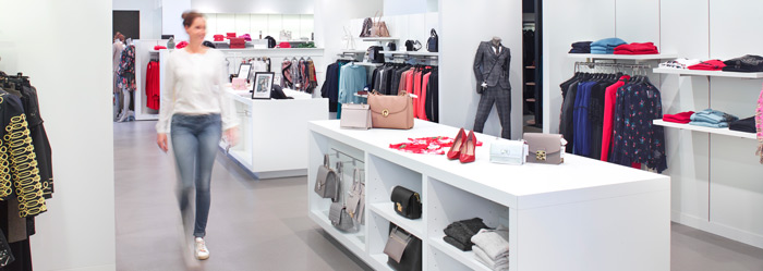 customer walks in the store